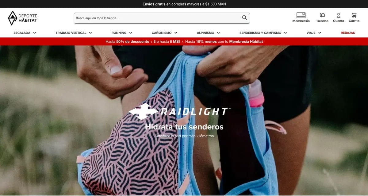 Caso de Éxito magento open source + hyva: deporte hábitat